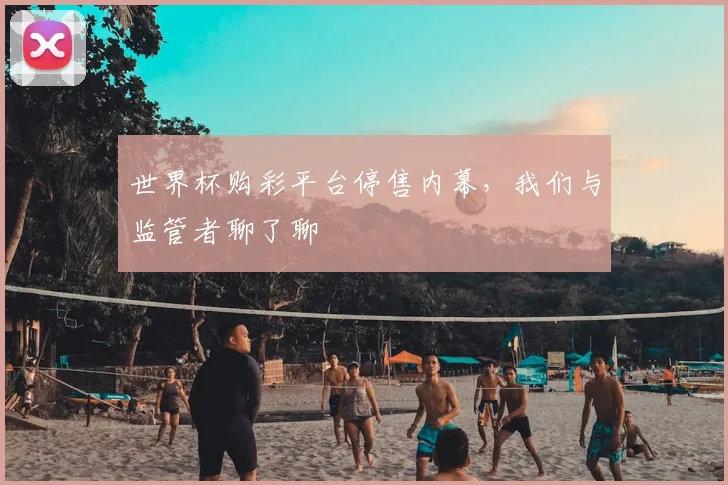 世界杯购彩平台停售内幕,我们与监管者聊了聊